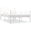 vidaXL Giroletto Bianco in Metallo 140x200 cm