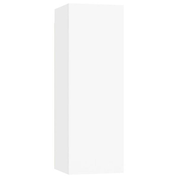 vidaXL Set Mobili Porta TV 7 pz Bianco in Legno Multistrato