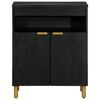vidaXL Credenza Nera 60x33x75 cm in Legno Multistrato