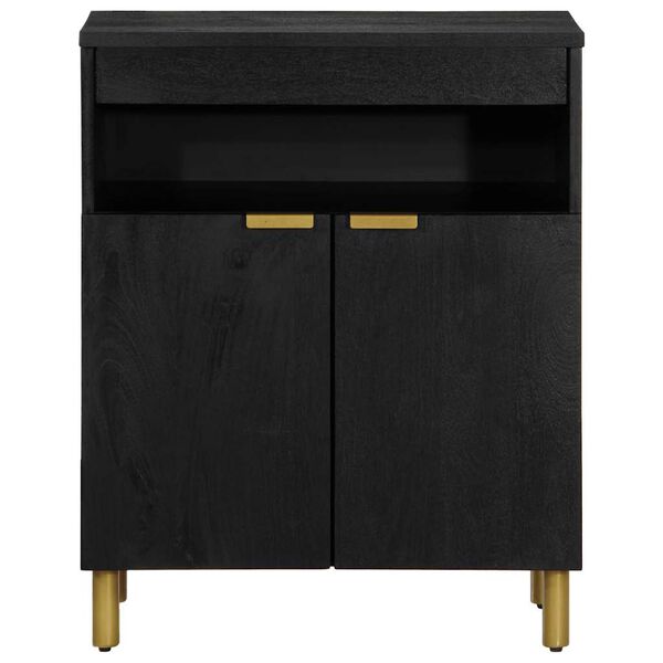 vidaXL Credenza Nera 60x33x75 cm in Legno Multistrato