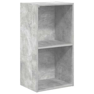 vidaXL Libreria 5 Ripiani Grigio Cemento 40x30x76,5 Legno Multistrato