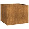 vidaXL Fioriera Arrugginita 100x100x80 cm in Acciaio Corten