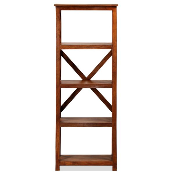 vidaXL Libreria in Legno Acacia con Finitura Ambra 60x30x160 cm