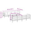 vidaXL Set Divani Giardino 9 pz Cuscini Legno Massello Abete Douglas