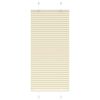 vidaXL Tenda Plissettata Crema 60x150 cm Larghezza Tessuto 59,4 cm