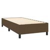 vidaXL Struttura Letto a Rete a Molle Marrone Scuro 90x190 cm Tessuto