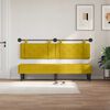 vidaXL Testata appesa Giallo 190 x 55 x 5 cm Velluto