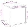 vidaXL Cassetto Contenitore Grigio Cemento 40,5x40x40 cm in Legno