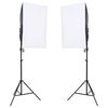 vidaXL Kit Studio Fotografico con Luci Fondale e Riflettore