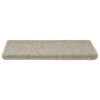 vidaXL Tappeti Autoadesivi Scale Aspetto Sisal 15 pz 65x21x4 cm Verdi