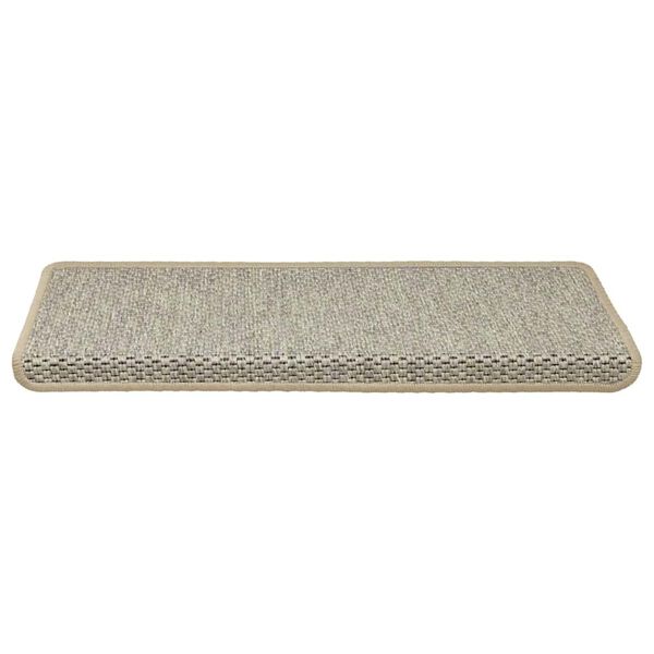 vidaXL Tappeti Autoadesivi Scale Aspetto Sisal 15 pz 65x21x4 cm Verdi