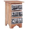 vidaXL Comodino 30x30x51 cm in Legno Massello di Mogano