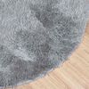 vidaXL Tappeto Shaggy a Pelo Lungo NAVARRA Grigio Chiaro 120x120 cm