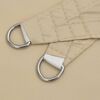 vidaXL Parasole a Vela Oxford Rettangolare 2,5x3,5 m Beige
