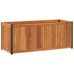 vidaXL Fioriera da Giardino 110x45x44 cm in Legno Acacia e Acciaio