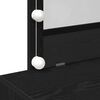 vidaXL Tavolo da Trucco con cassetto Rovere Nero 100 x 40 x 120 cm