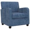 vidaXL Poltrona Blu Chenille