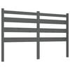 vidaXL Testiera per Letto Grigia 206x4x100cm in Legno Massello di Pino