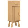 vidaXL Mobile da Bagno con cassetto Olden Marrone 35 x 30 x 90 cm