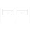 vidaXL Testiera di Ricambio in Metallo Bianco 180 cm