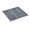 vidaXL Tavole per Pavimenti 55 pcs Grigio 5,11 m&sup2; PVC