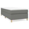 vidaXL Struttura Letto a Rete a Molle Grigio Scuro 90x200 cm Tessuto