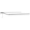 vidaXL Cornice per Tenda Manuale con LED Bianco e Antracite 4 &times; 3,5 m