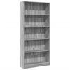 vidaXL Libreria Grigio Sonoma 80x24x176 cm in Legno Multistrato