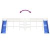 vidaXL Letto Soppalco Scivolo Bambini Bianco 80x200 cm Massello Pino