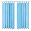 vidaXL 2 Pz Tende in Micro Raso con Passanti 140x225 cm Turchesi