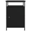 vidaXL Comodino Nero 40x42x60 cm in Legno Multistrato