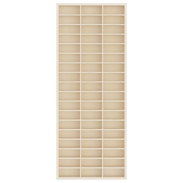 vidaXL Vetrina a muro Beige 30 x 4,5 x 75 cm Legno multistrato