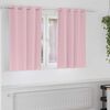 vidaXL Tende Blackout con Anelli 2 pcs Rosa baby 140 x 140 cm