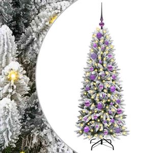 vidaXL Albero di Natale artificiale con 150 LED Bianco 120 cm