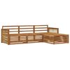 vidaXL Set di divani da esterno Naturale 249 x 162,5 x 73 cm