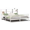 vidaXL Giroletto con Libreria senza Materasso 180x200 cm in Legno Pino