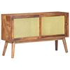 vidaXL Credenza 112x30x65 cm in Legno Massello di Mango
