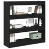vidaXL Armadio per Libri Rovere Nero 100 x 30 x 103 cm