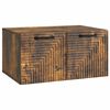 vidaXL Mobile Porta TV da Muro Rovere Fumo 59,5 x 41 x 30 cm