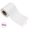 vidaXL Recinzione Frangivento da Giardino PVC 70x0,19 m Bianco