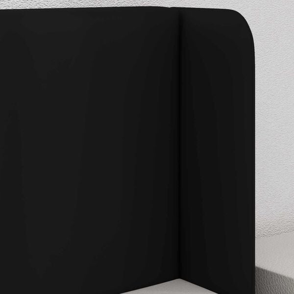 vidaXL Orecchia della Testata Nero 40,5 x 40,5 x 4 cm PVC