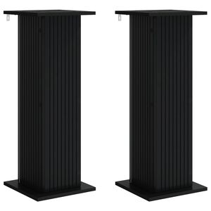 vidaXL Supporto per piante 2 pz Nero 30,5 x 30 x 80,5 cm