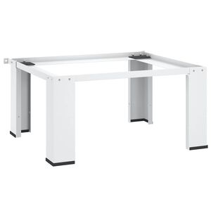 vidaXL Supporto Alzatina per Lavatrice Bianco