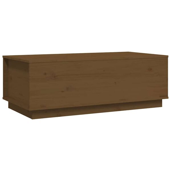 vidaXL Tavolino da Salotto ambra 100x50x35 cm Legno Massello di Pino