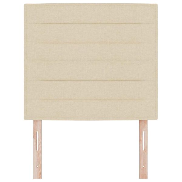 vidaXL Testiera con testiera Crema 100 cm Pelle Sintetica