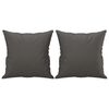 vidaXL Cuscini Decorativi 2pz Grigio 40x40 cm in Similpelle
