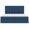 vidaXL Letto con Contenitore Blu 200 x 200 cm Pelle Sintetica