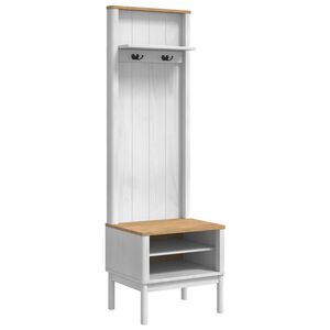 vidaXL Armadio per corridoio FLORO Bianco 50 x 40 x 158 cm