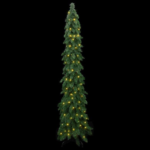 vidaXL Albero di Natale Artificiale Preilluminato con 130 LED 210 cm