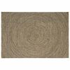 vidaXL Tappeto da Area Naturale e Nero 160 x 230 cm Juta